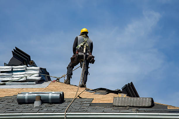 Professional Roof Replacement technician working in Linden, AL